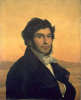 Portrait de Jean-François Champollion (1790-1832) réalisé en 1831 par Léon Cogniet - Histoire de la médecine
